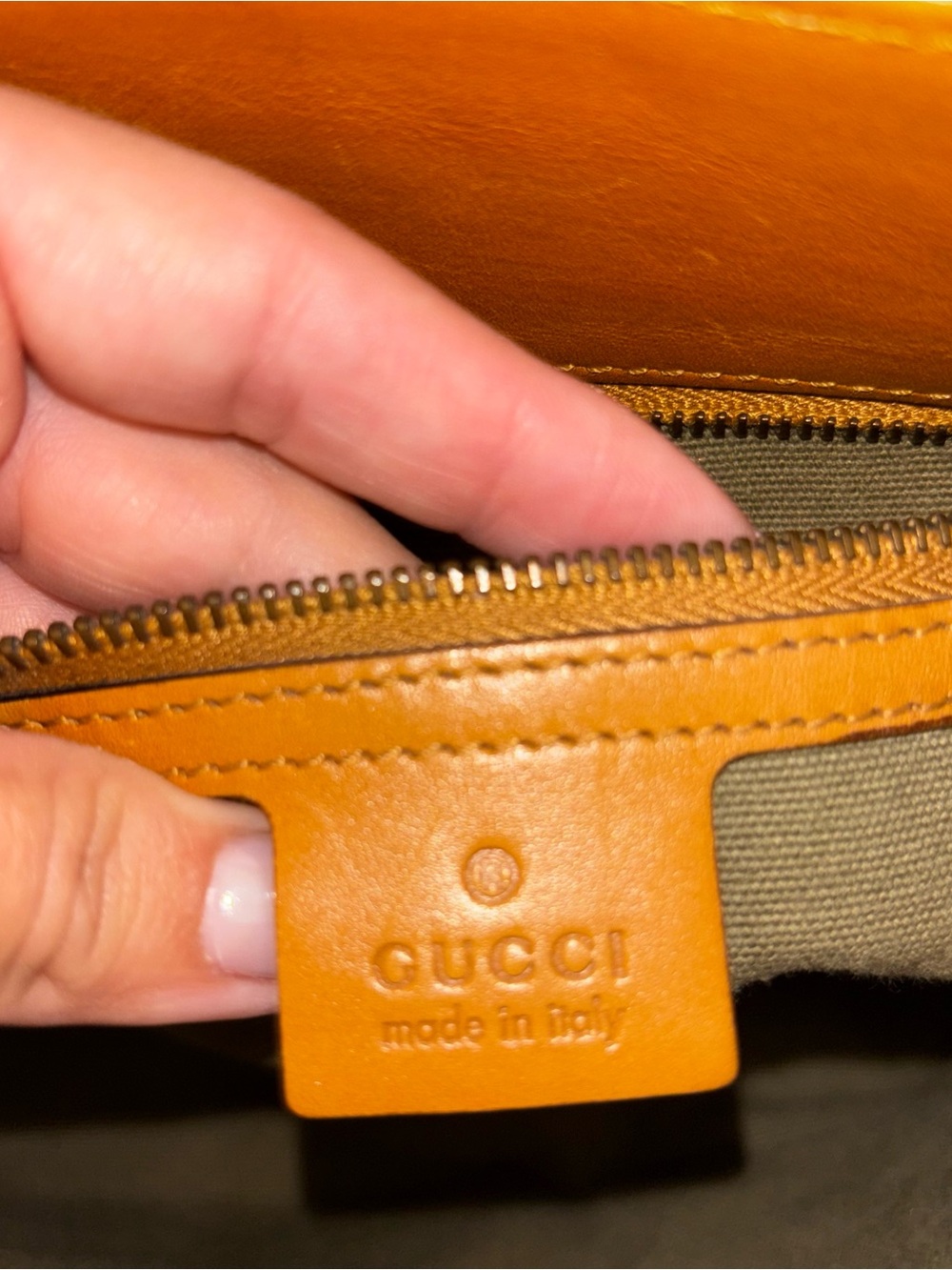 Gucci Khaki Canvas Utilitarian Shoulder Bag - Picture 9 of 12